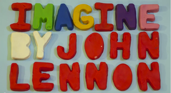 ジョン・レノン「imagine」のクレイアニメ2