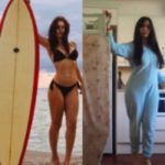 Instagramでお馴染み「旅行の定番ポーズ」を自宅で練習する女性