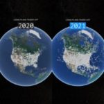 2020年5月と2021年11月でフライト数を比較、世界の空はこんなにも変わった